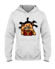 Gangsta Bear locs gold chains Hooded Sweatshirt tile
