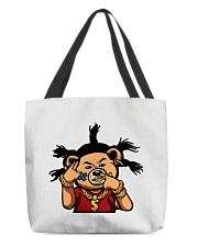 Gangsta Bear locs gold chains All-Over Tote tile