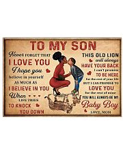 To my son 2 24x16 Poster front