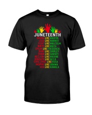 Juneteenth Famous Black Figures Classic T-Shirt front