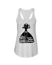 Proud smart resilient Black queens Black History Ladies Flowy Tank tile