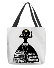 Proud smart resilient Black queens Black History All-Over Tote tile