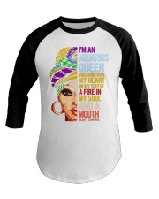 Aquarius Black Queen Baseball Tee tile
