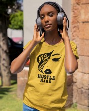 Stay humble hustle hard Classic T-Shirt apparel-ladies-t-shirt-lifestyle-front-83