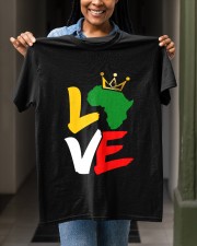 Black history month African map LOVE Classic T-Shirt apparel-classic-tshirt-lifestyle-front-129
