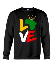 Black history month African map LOVE Crewneck Sweatshirt tile