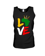 Black history month African map LOVE Unisex Tank tile