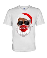 Black Santa Ornament - BSO V-Neck T-Shirt tile