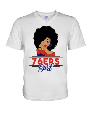 76ers Girl V-Neck T-Shirt tile