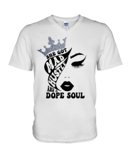 Silver V-Neck T-Shirt tile
