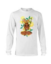 Black girl loves lemonade Long Sleeve Tee tile