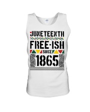 Juneteenth typogrpahy Unisex Tank tile