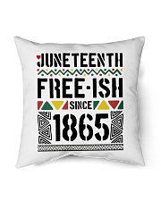 Juneteenth typogrpahy Indoor Pillow tile