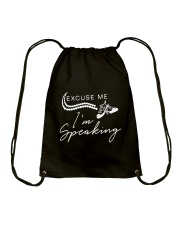 I am speaking 04 Drawstring Bag tile