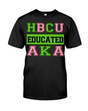 HCU Educated AKA Classic T-Shirt front