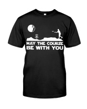 Disk Golf Funny - May the Course be with you Premium Fit Mens Tee tile