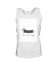Dachshund Poster Unisex Tank tile