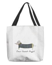 Dachshund Poster All-Over Tote tile