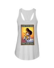 Lose Your Mind Find Your Soul Ladies Flowy Tank tile