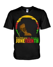 Juneteenth 3 V-Neck T-Shirt tile