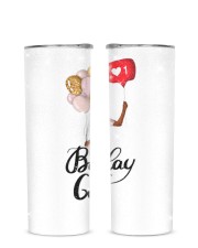 Birthday Girl Glitter Tumbler tile