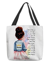 Personalized Gift For Daughter - Black Kids All-Over Tote tile