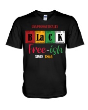 Unapologetically Black V-Neck T-Shirt tile