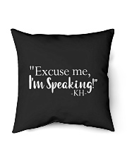 I am speaking 03 - Black Indoor Pillow tile