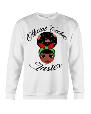 Afro little girl Christmas Official Cookie Taster Crewneck Sweatshirt tile