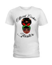 Afro little girl Christmas Official Cookie Taster Ladies T-Shirt tile