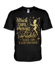 Black Girl Magic V-Neck T-Shirt tile