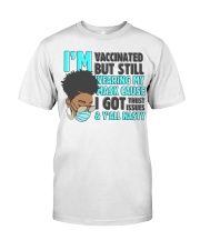 I Am Vaccinated - Grey Hair Premium Fit Mens Tee tile