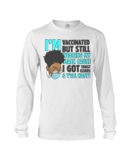 I Am Vaccinated - Grey Hair Long Sleeve Tee tile