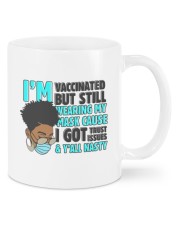 I Am Vaccinated - Grey Hair Mugs tile
