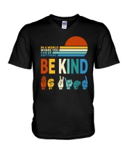 Be Anything - Be Kind V-Neck T-Shirt tile