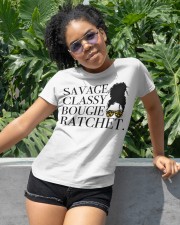 Savage classy bougie ratchet Classic T-Shirt apparel-classic-tshirt-lifestyle-front-232