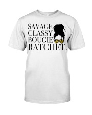 Savage classy bougie ratchet Premium Fit Mens Tee tile