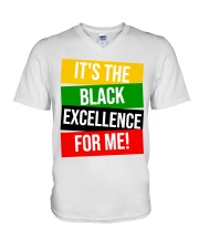 It's The Black Excellence For Me V-Neck T-Shirt tile