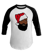 christmas beard man 4 Baseball Tee tile