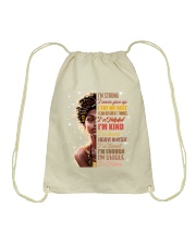 I'm strong I never give up I try my best I can do great things Drawstring Bag tile