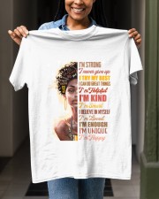 I'm strong I never give up I try my best I can do great things Classic T-Shirt apparel-classic-tshirt-lifestyle-front-129