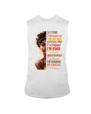 I'm strong I never give up I try my best I can do great things Sleeveless Tee tile