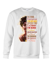 I'm strong I never give up I try my best I can do great things Crewneck Sweatshirt tile