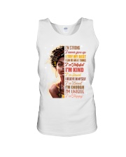 I'm strong I never give up I try my best I can do great things Unisex Tank tile