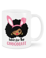 Afro cutie Pink Bunny ears Here for the chocolate Easter Mugs tile