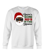 There's some Ho' in this house - Black Santa Crewneck Sweatshirt tile