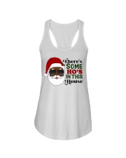 There's some Ho' in this house - Black Santa Ladies Flowy Tank tile