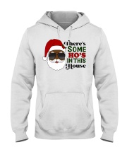 There's some Ho' in this house - Black Santa Hooded Sweatshirt tile