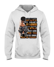 I dont carry any hate in my heart Hooded Sweatshirt tile