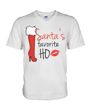 Santa’s favorite HO V-Neck T-Shirt tile